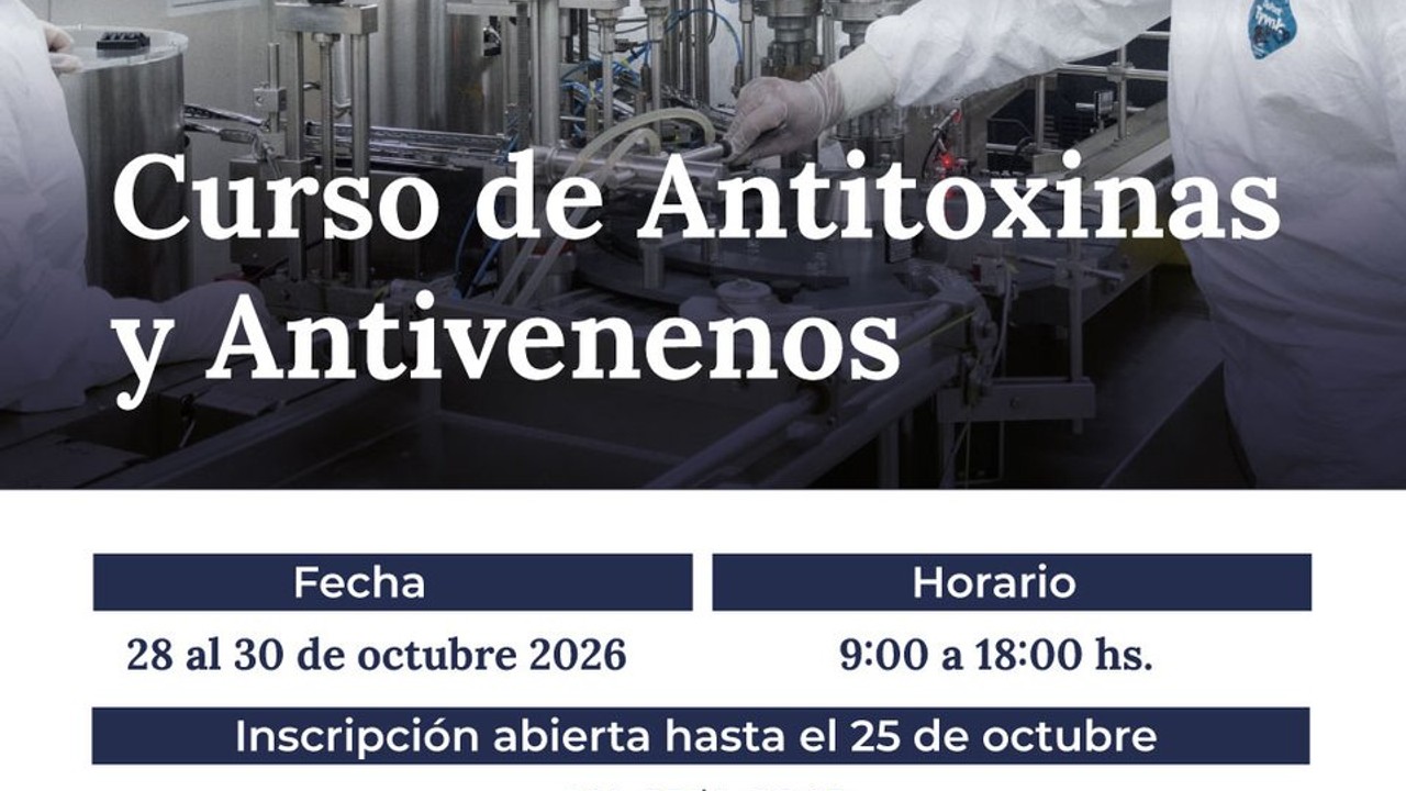 ANLIS Malbrán ofrecerá curso sobre antitoxinas y antivenenos